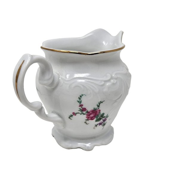 Vintage Wawel Royal Vienna Collection Sugar Bowl with Lid & Creamer White Floral - Picture 16 of 16